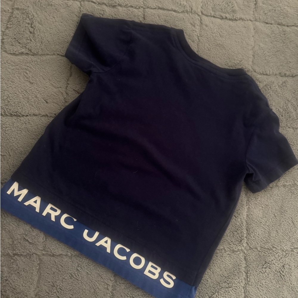 Marc Jacobs Kids Dark Blue Tee with Logo